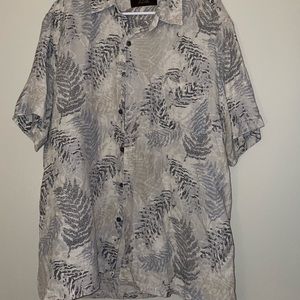 Silk linen blend shirt- Tasso Elba XL